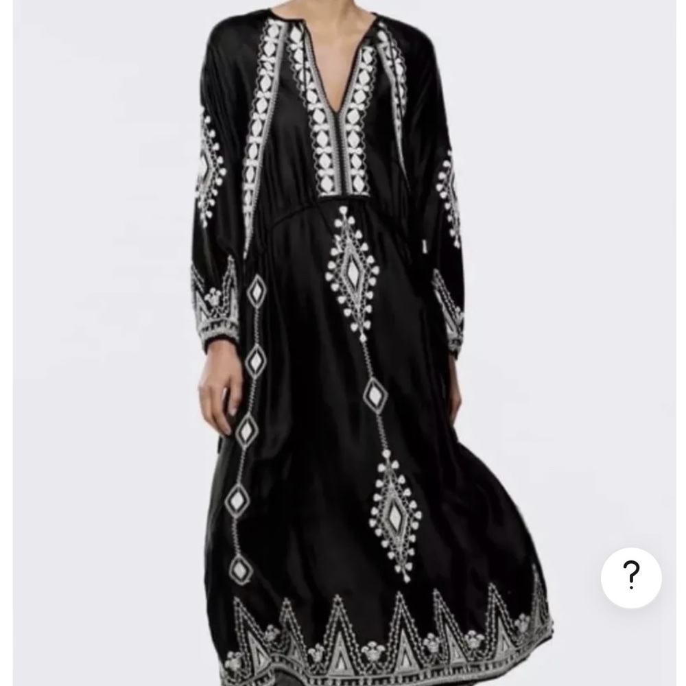 Zara silk kaftan. Size xs. Worn once.